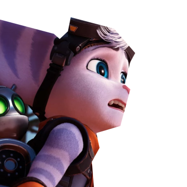 Rivet from Ratchet and Clank, looking shocked.
