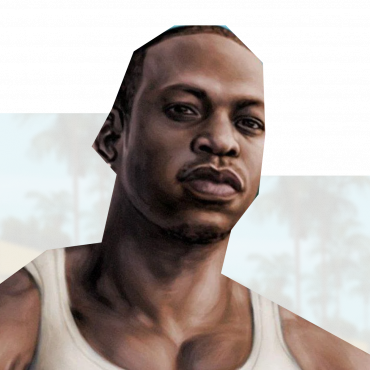 CJ from Grand Theft Auto San Andreas.